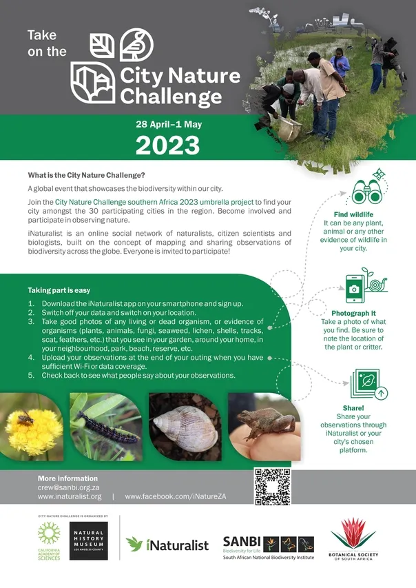 2023 City Nature Challenge poster