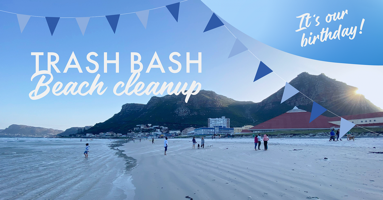 Join us for trash bash at muizenberg beach on 12 november 2022