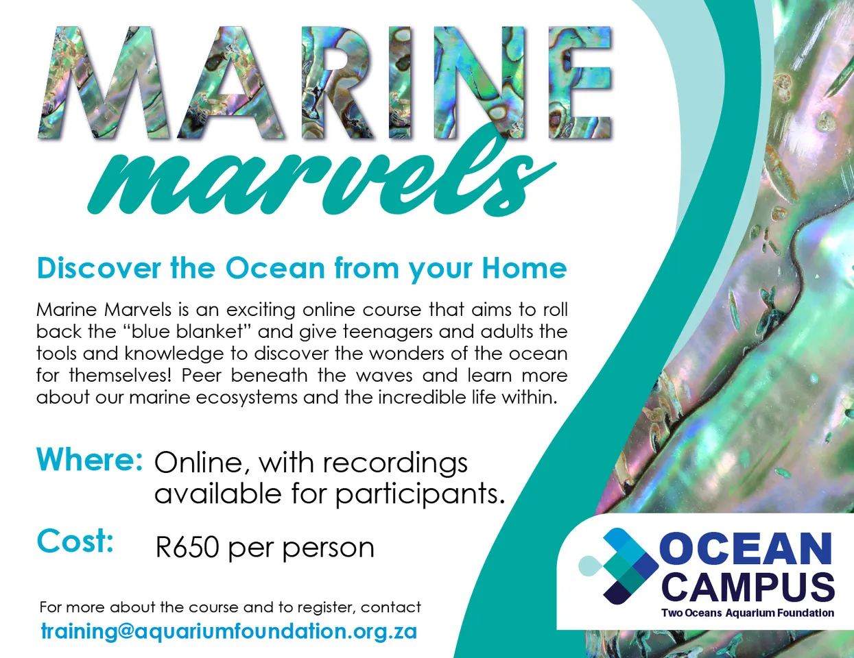 Marine Marvels Virtual Course