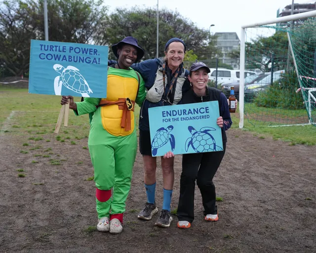 Karoline Hanks ran 192km to support Sage, the olive ridley turtle