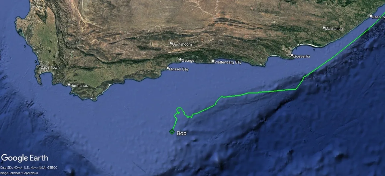 Tracking Bob: Drifting south of the Garden Route